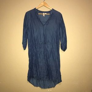 Jean high low dress